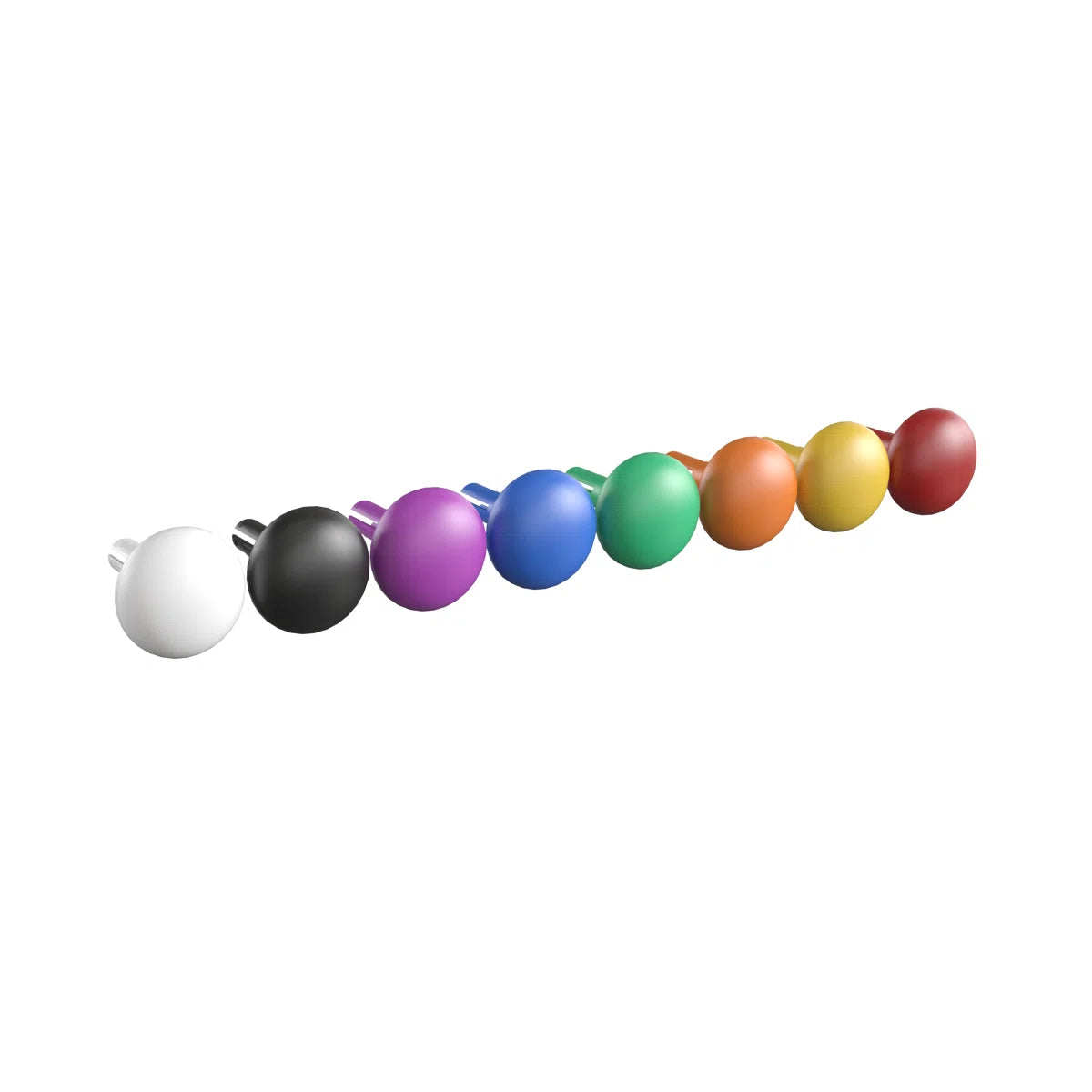 Bright Beginnings Commercial Grade 64 Piece Jumbo Peg Accessory Pack for Modular STEAM Walls (Not Included)