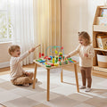Montessori Activity Table for Toddler 1-3 Years Old, 13 in 1 Wooden Learn Activity Desk, Baby Play Table for Boys & Girls Aged 6+ Months, Great Birthday, Christmas, Children's Day Present