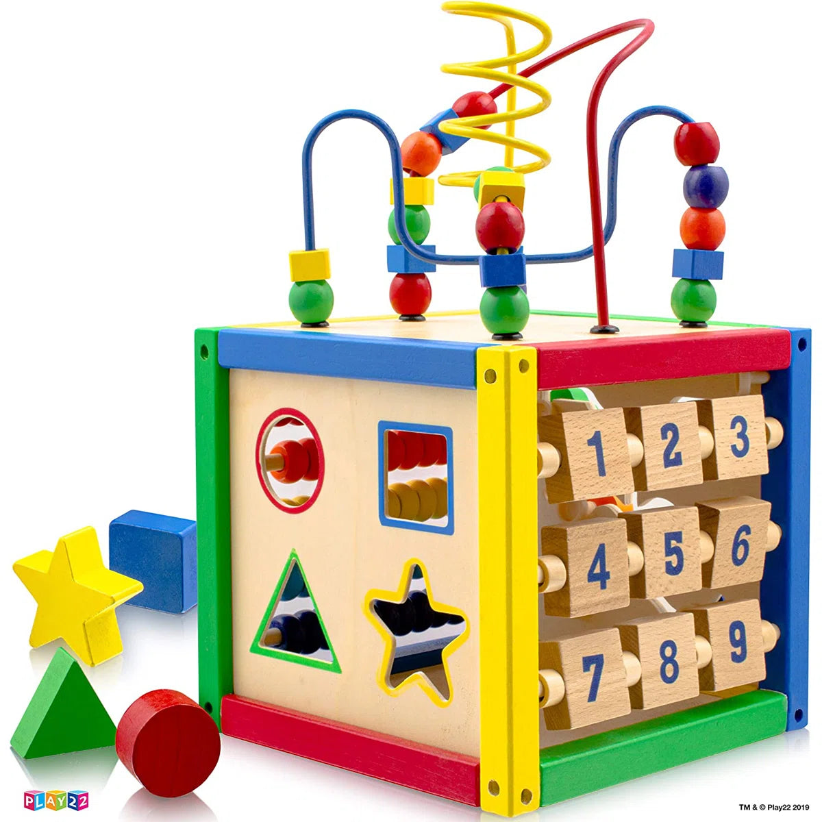 Wooden Activity Cube